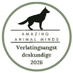 Keurmerk Verlatingsangst deskundige 2026 van Amazing Animal Minds