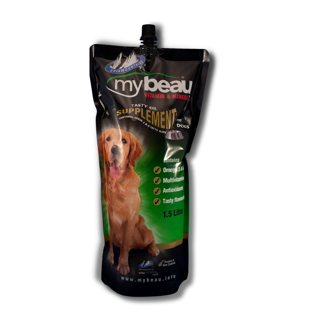 PalaMOUNTAINS MyBeau, een vloeibaar voedingssupplement voor honden